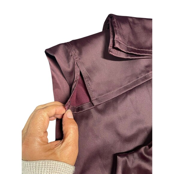 WHITE HOUSE BLACK MARKET Women's 6R High-Rise Satin Slim Jeans Ankle Slits NWT - Picture 5 of 14